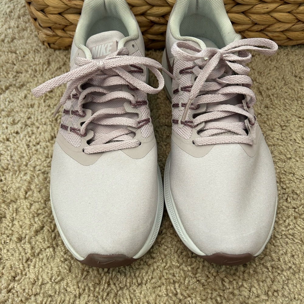 Nike Pink Athletic Sneakers with Cushioned Sole- Size 9 blush with dark plum